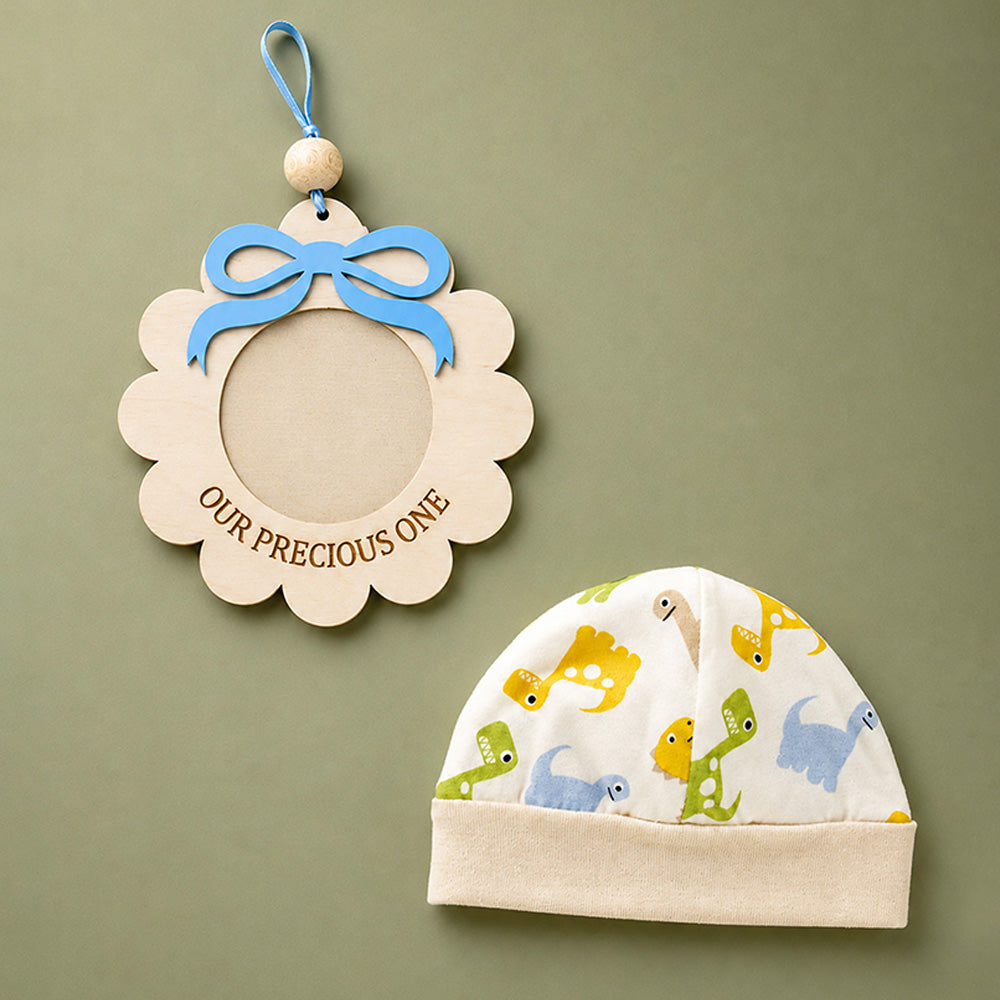 Little Surprise Box 9 Pcs Newborn Baby All Season Wear Net Gift Hamper Set - 0-6M - Beige Animals - image 7