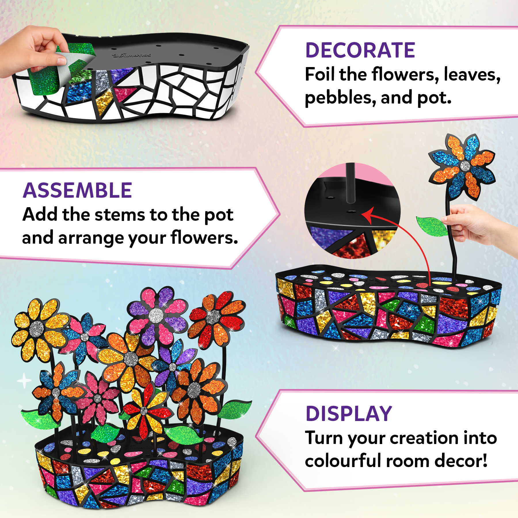 Skillmatics Foil Fun Mosaics – The Flower Pot