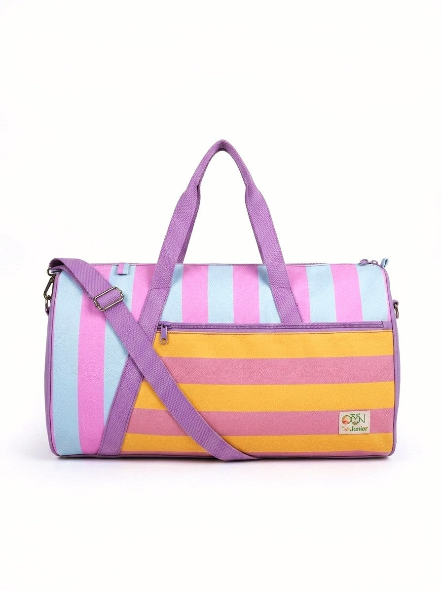 Timeless Stripes Personalized Kids Duffle Bag - 1785822651402.png