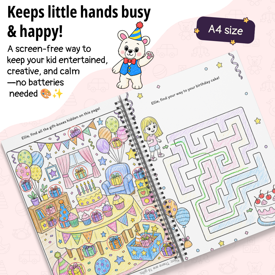 My Birthday Coloring & Activity Book (Made Just for Their Big Day!) - image 3