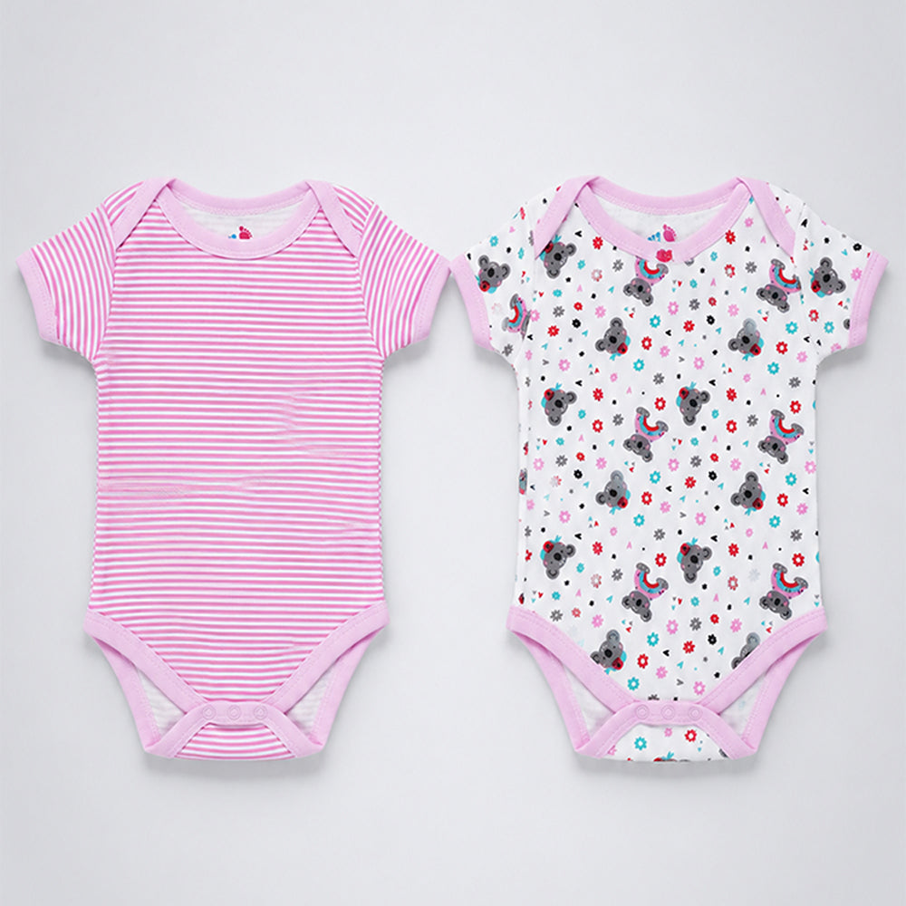 Little Surprise Box 22 pcs, Pink Animals Newborn Baby Girl All Season wear,Gift Hamper set, 0-6 months - image 3