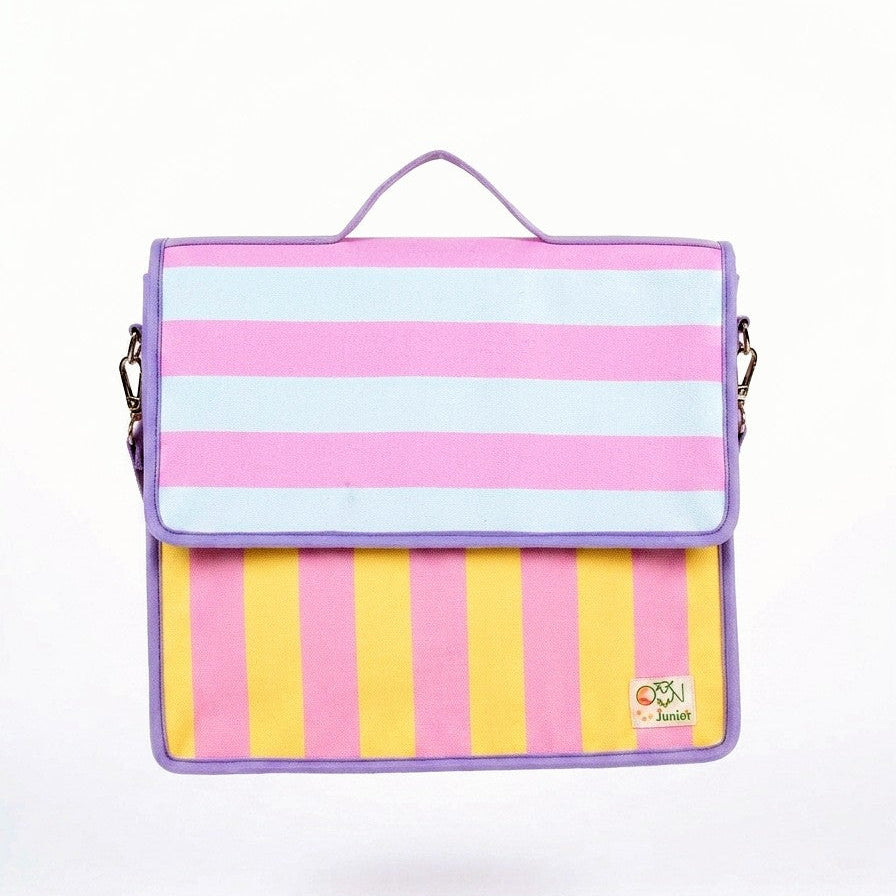 Timeless Stripes Personalized Kids Art & Stationery Folder Bag - 1785822879639.png