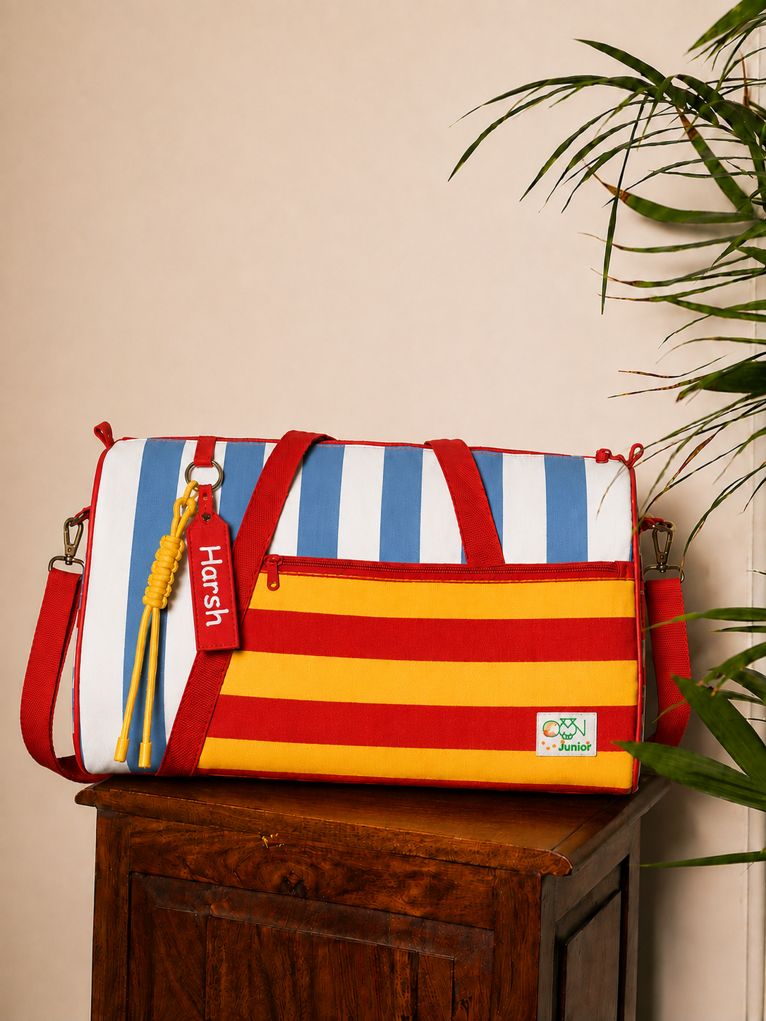 Timeless Stripes Personalized Kids Duffle Bag - Duffle Bag