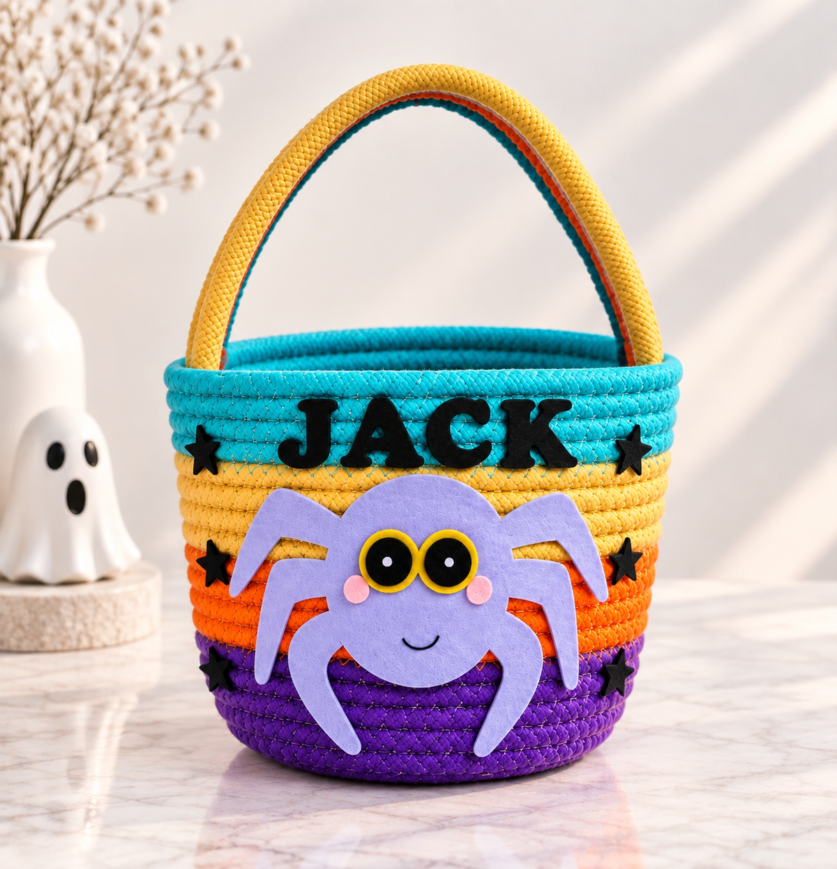Creepy-Cute Spider Treat Basket