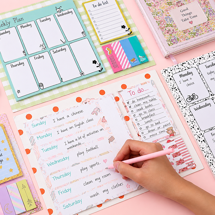 Sticky Note Weekly Planner with To Do List