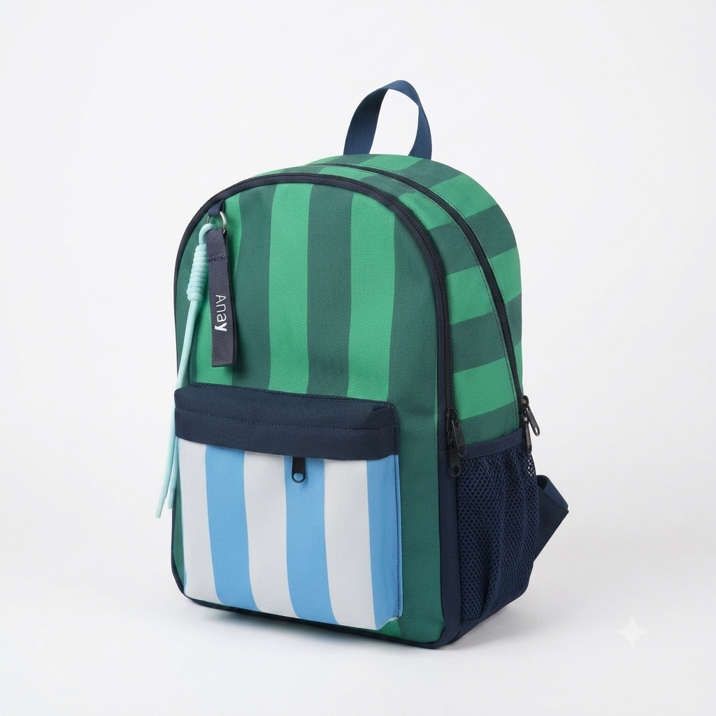 Timeless Stripes Personalized Kids Backpack - 1785854806269.png