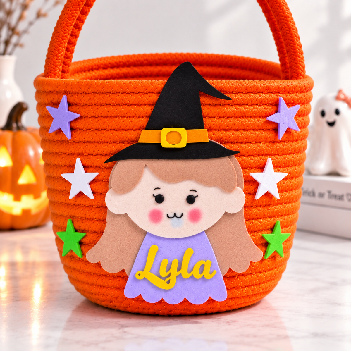 Tiny Witch Trick-or-Treat Basket