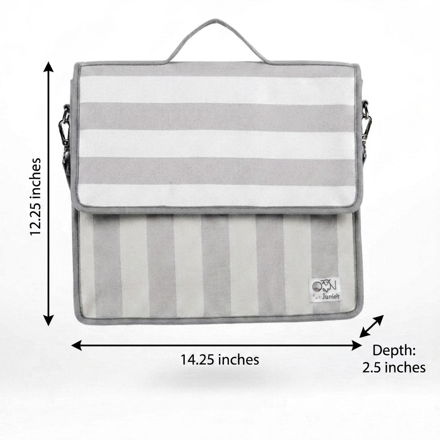 Timeless Stripes Personalized Kids Art & Stationery Folder Bag - 1785824859006.png