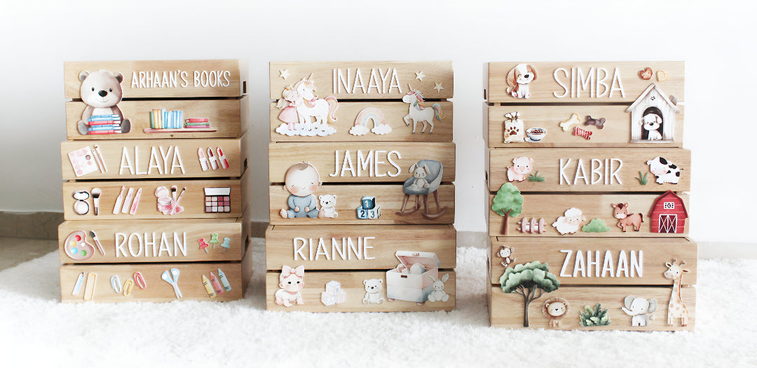 Personalized Wooden Storage Box - Multiple Designs - Makeup Theme - image 4