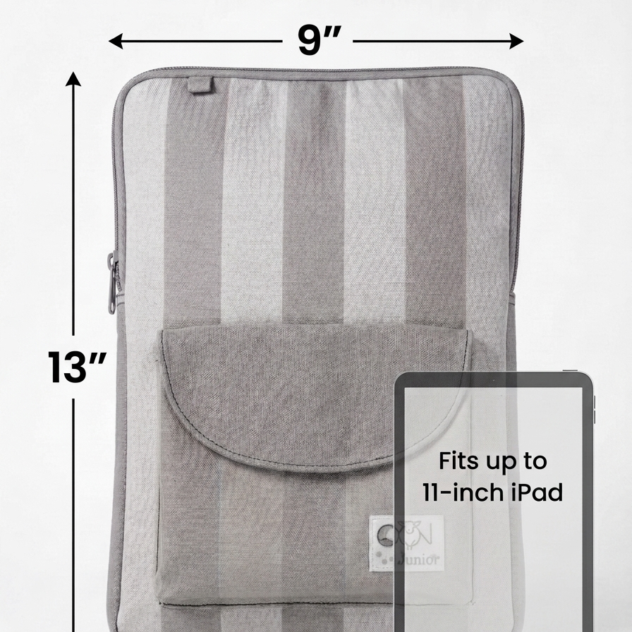 Timeless Stripes Personalized Kids iPad Sleeve - 1785825050823.png