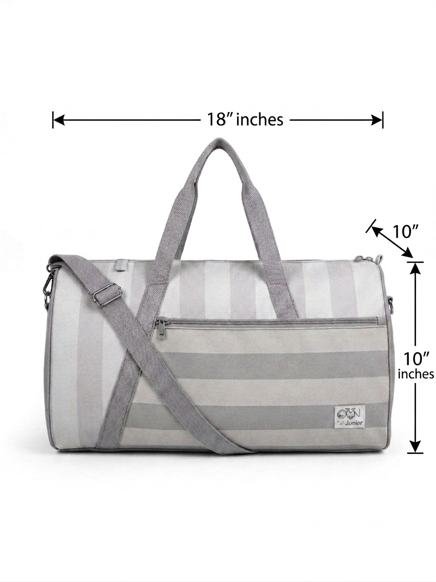 Timeless Stripes Personalized Kids Duffle Bag - 1785825418822.png