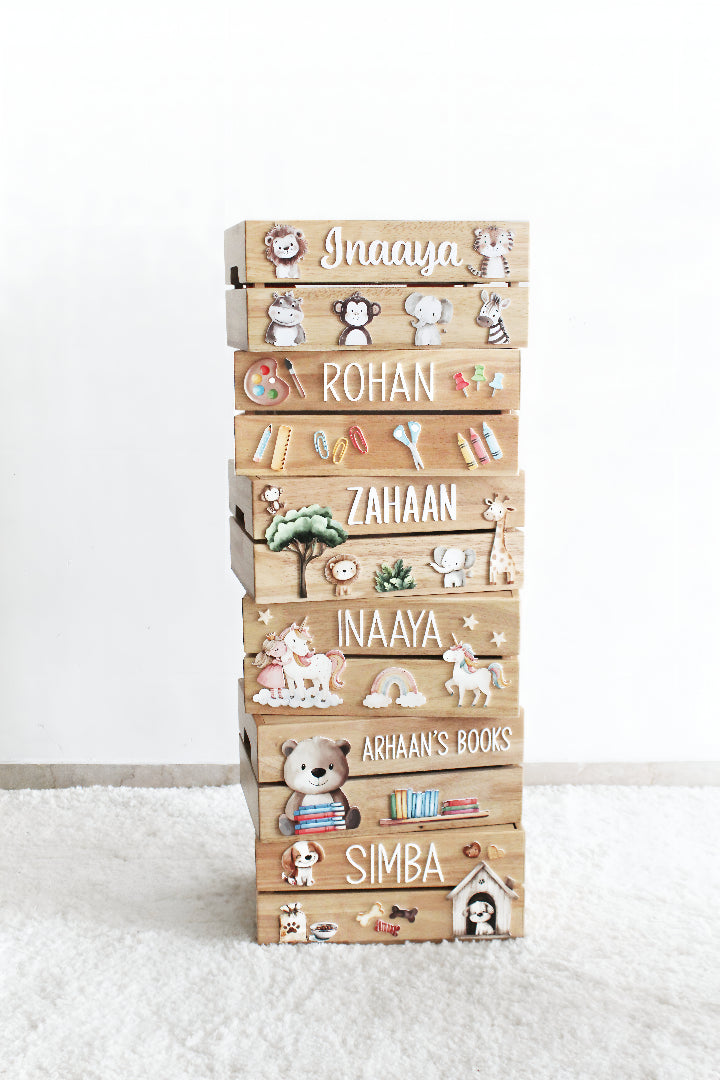 Personalized Wooden Storage Box - Multiple Designs - Dinosaur Theme - image 5