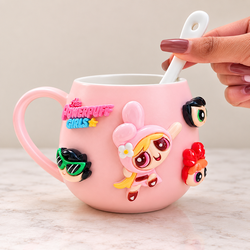 Ceramic Mugs - Pink Powerpuff Girl