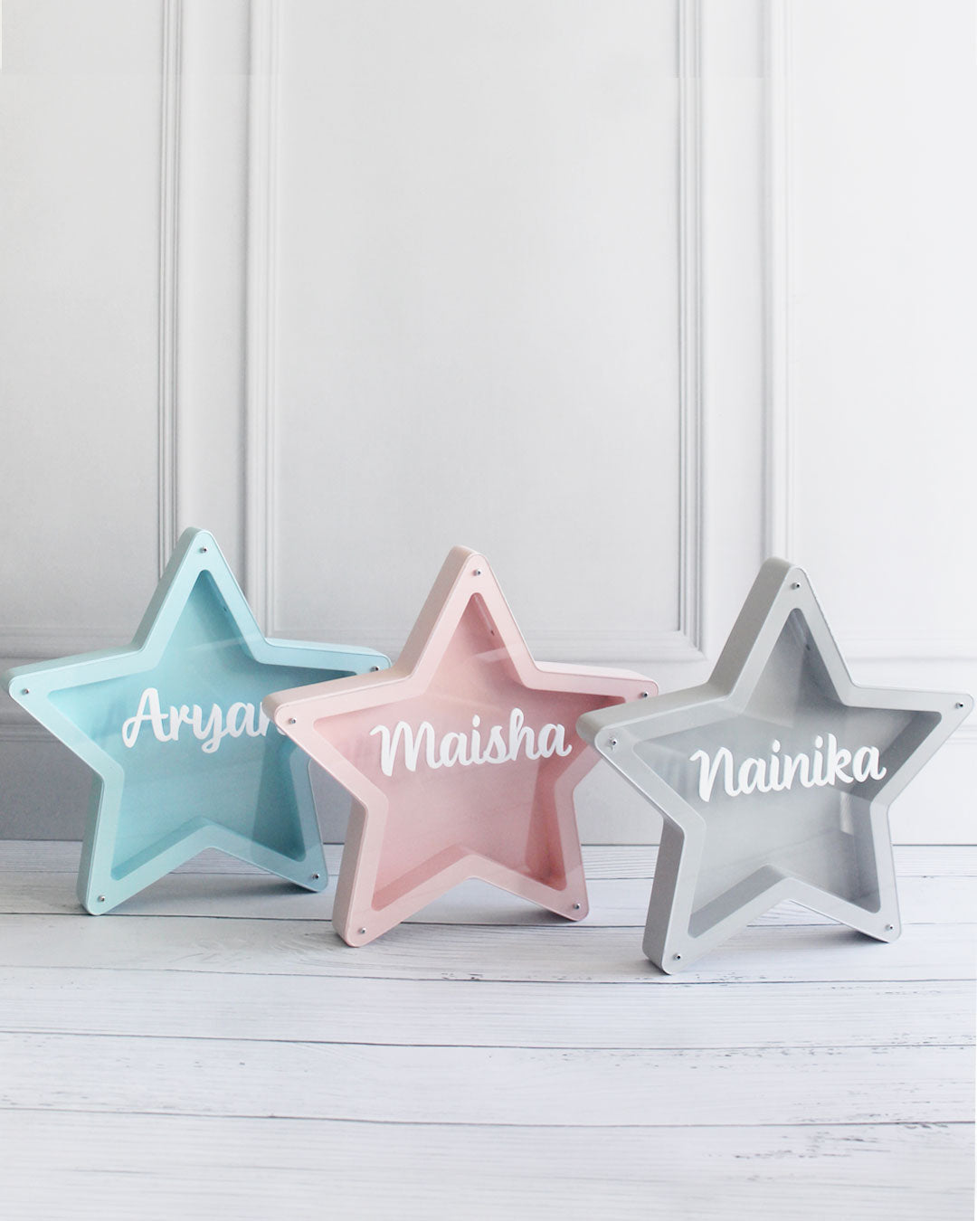 Personalized Star Piggy Bank - Blue - image 4