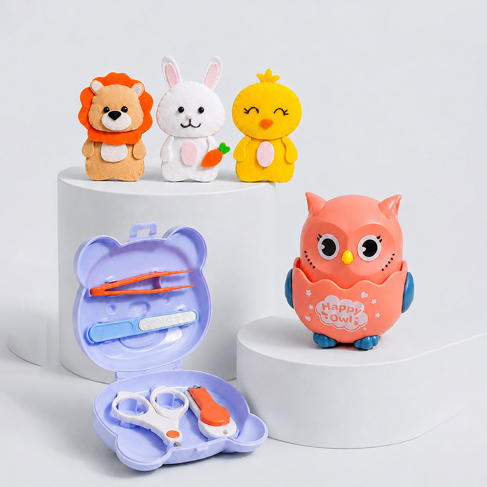 Little Surprise Box 22 pcs, Pink Animals Newborn Baby Girl All Season wear,Gift Hamper set, 0-6 months - image 5