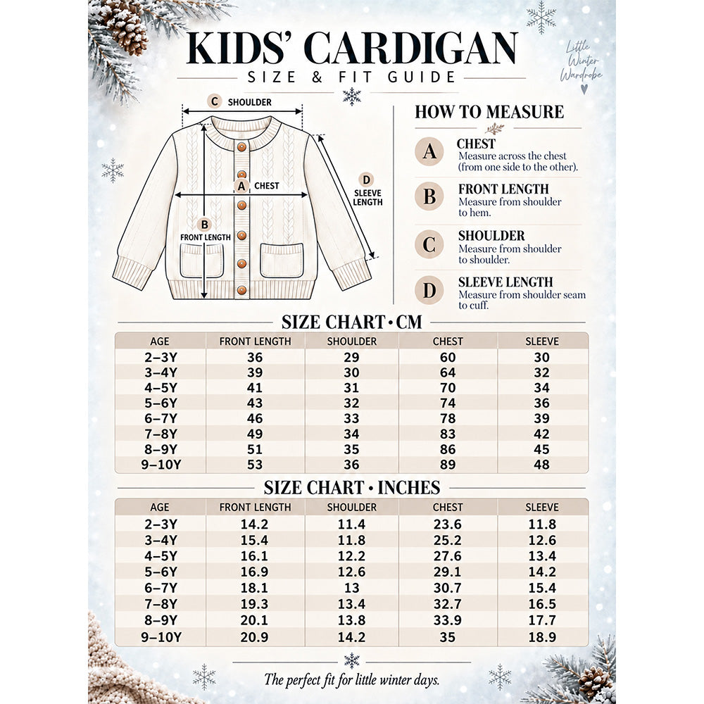 Little Surprise Box, XMAS Tree Star Knitted Winter Cardigan, Christmas Sweater for Kids