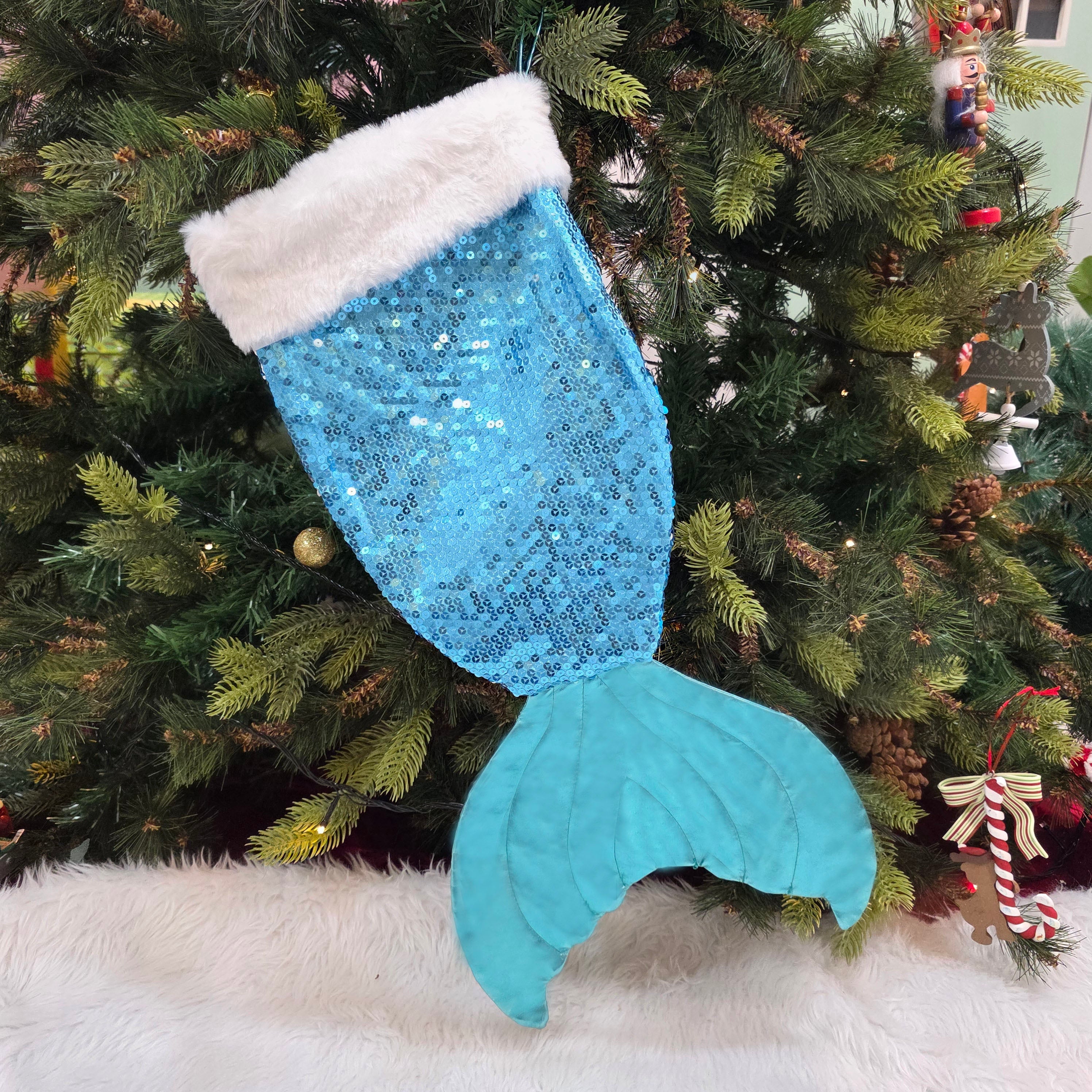 Personalised Magical Mermaid Stockings- Aqua