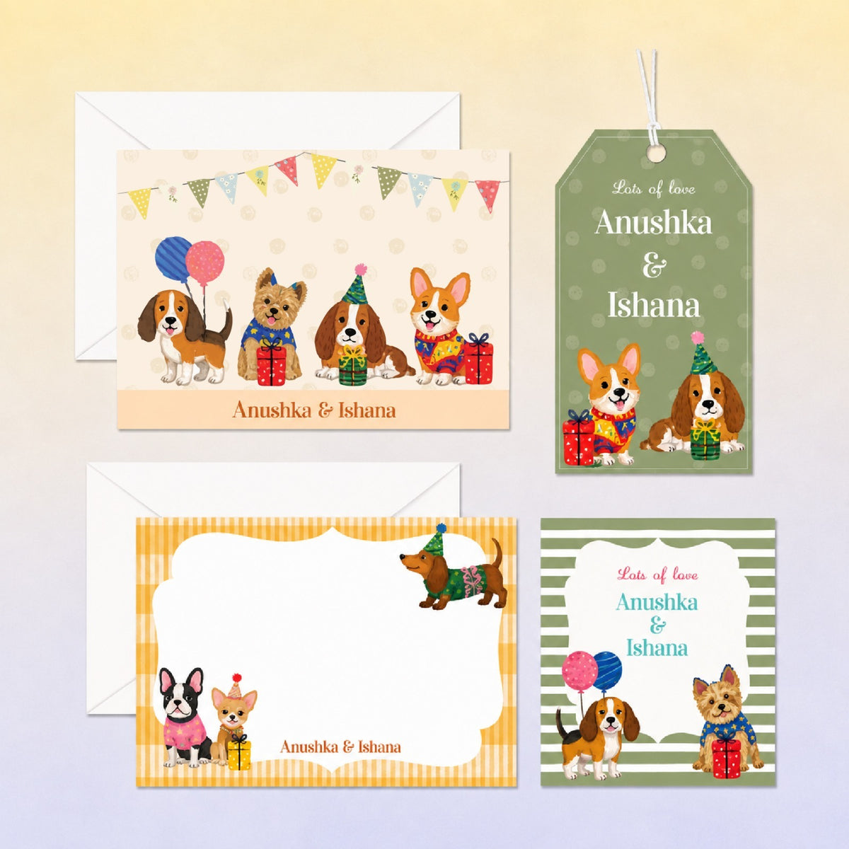 Personalized Stationery Gift Set - Set of 24 or 48