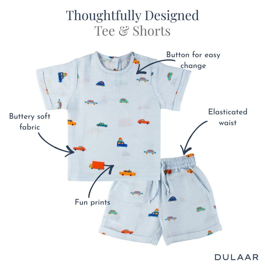 Organic Muslin Tee & Shorts Set