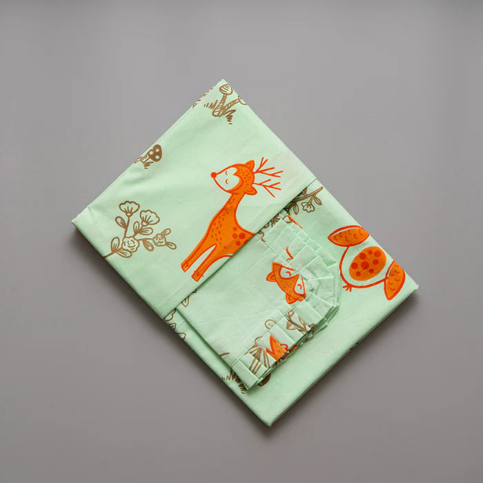 Gudgoodie Flat Crib Bedsheet - 100% Cotton Percale