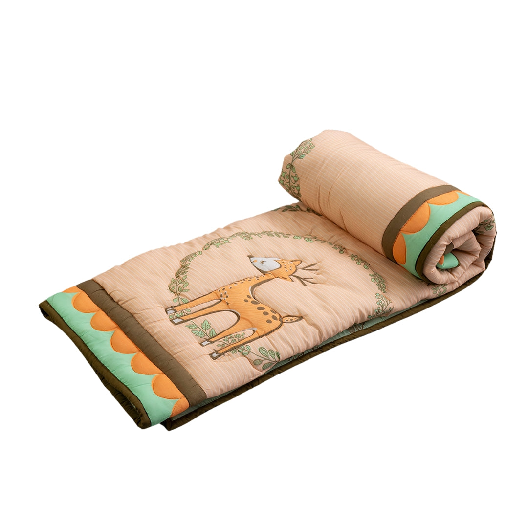 Gudgoodie Cotton Muslin Baby Quilt  - Enchanted Forest