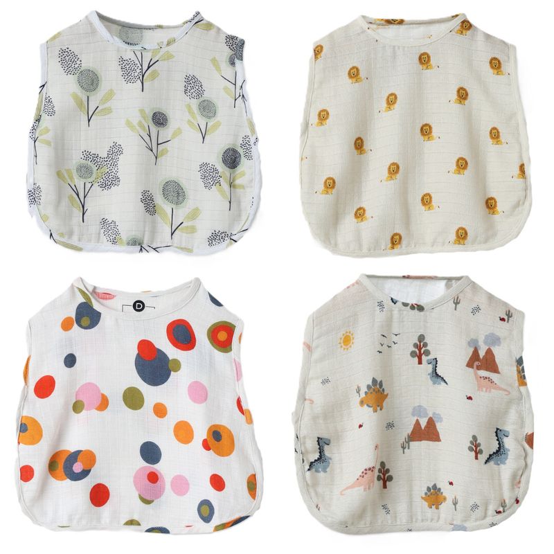 Organic Muslin Jhabla (Set of 4)