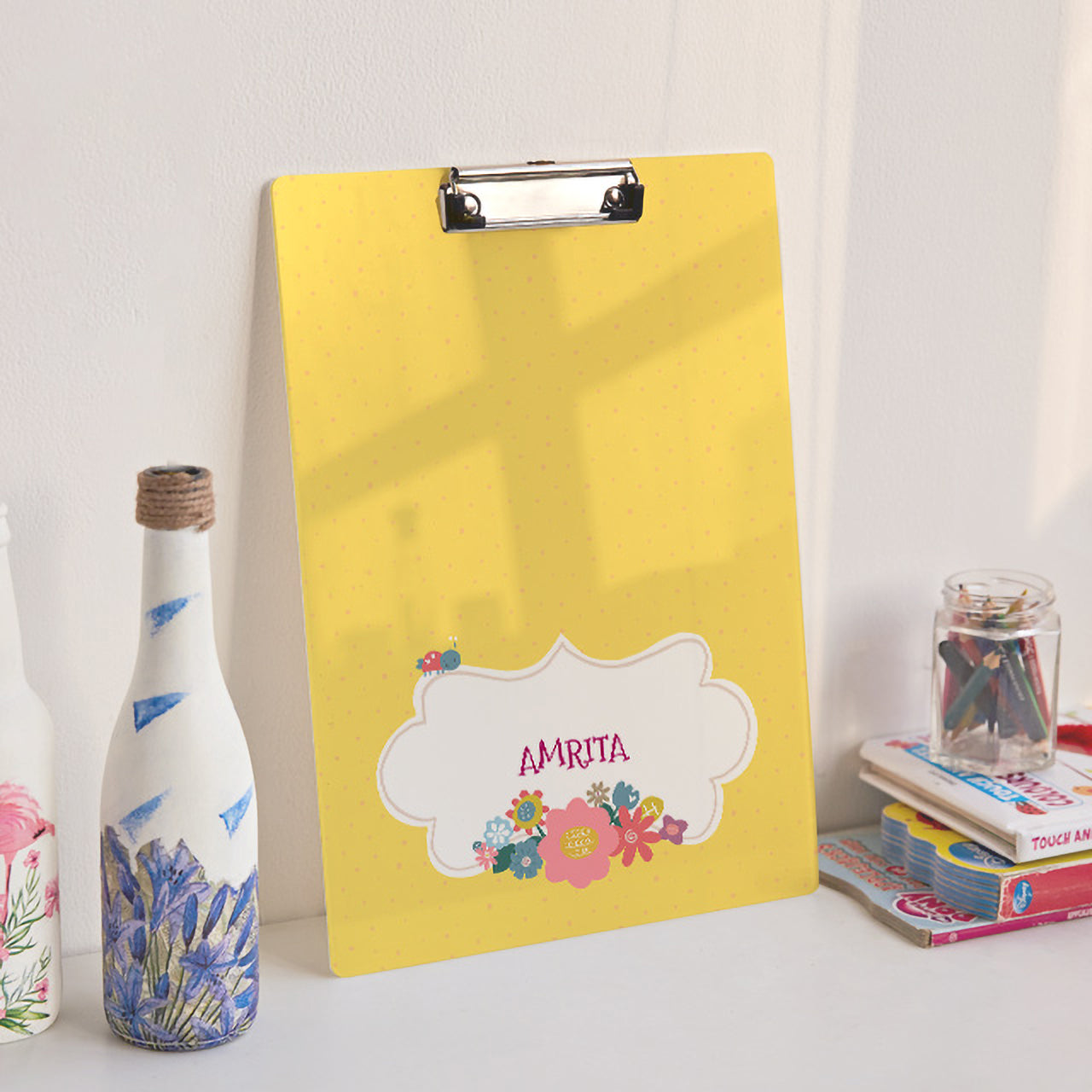 Personalised Clipboard - Flower Power