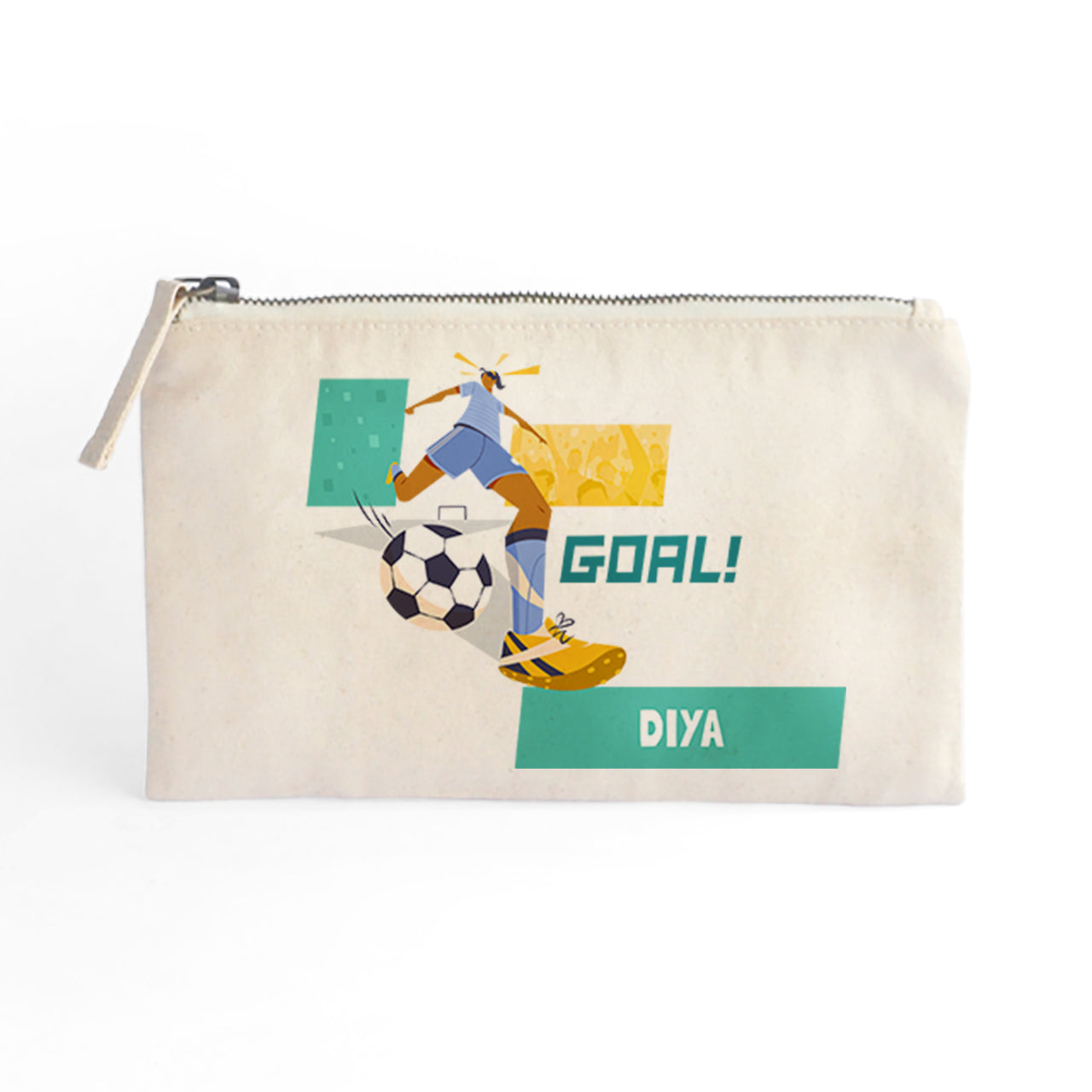 Catch All Pouch - Football Goals, Girl