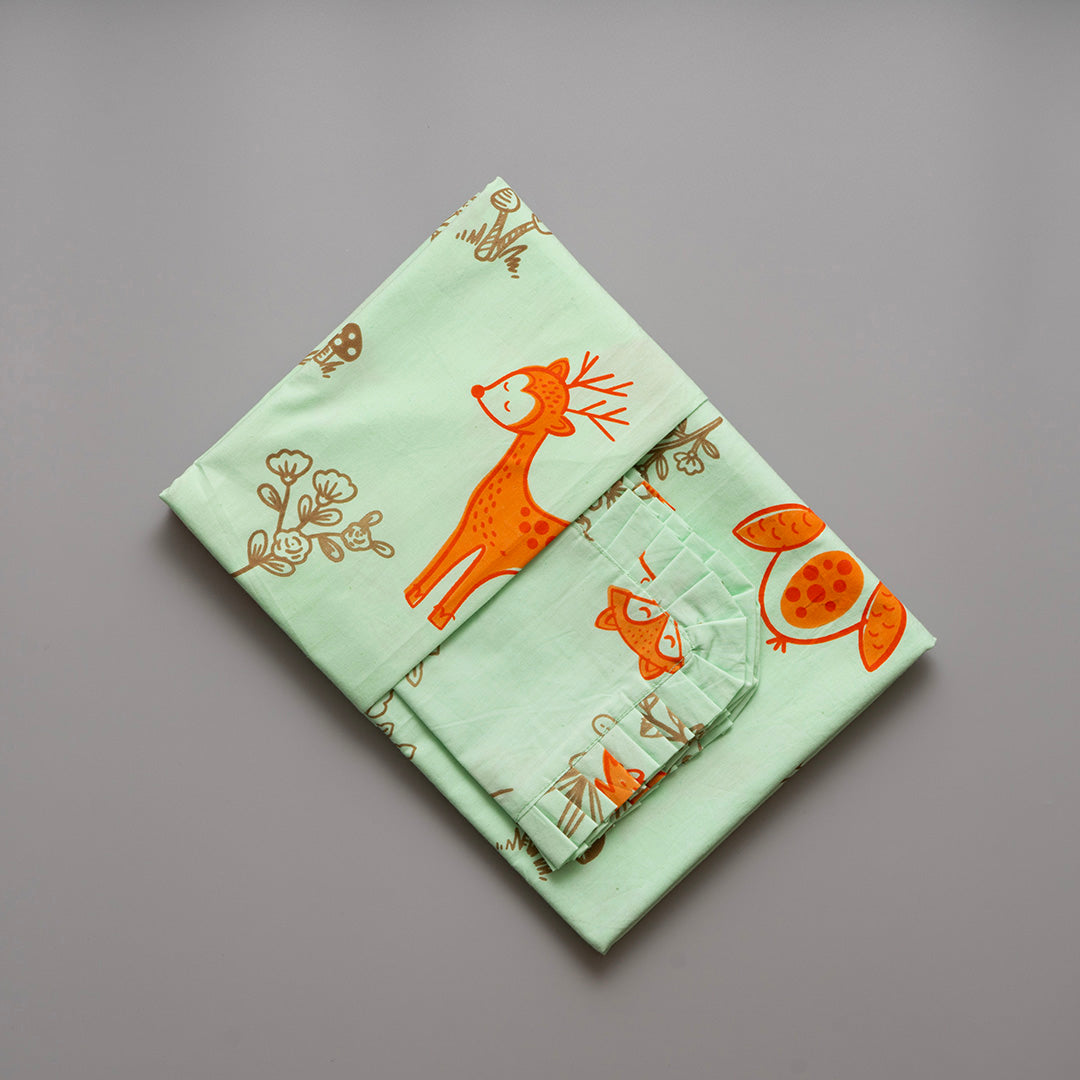 Gudgoodie Kids Flat Bedsheet Set  - 100% Cotton Percale - Queen/Double Bedsheet