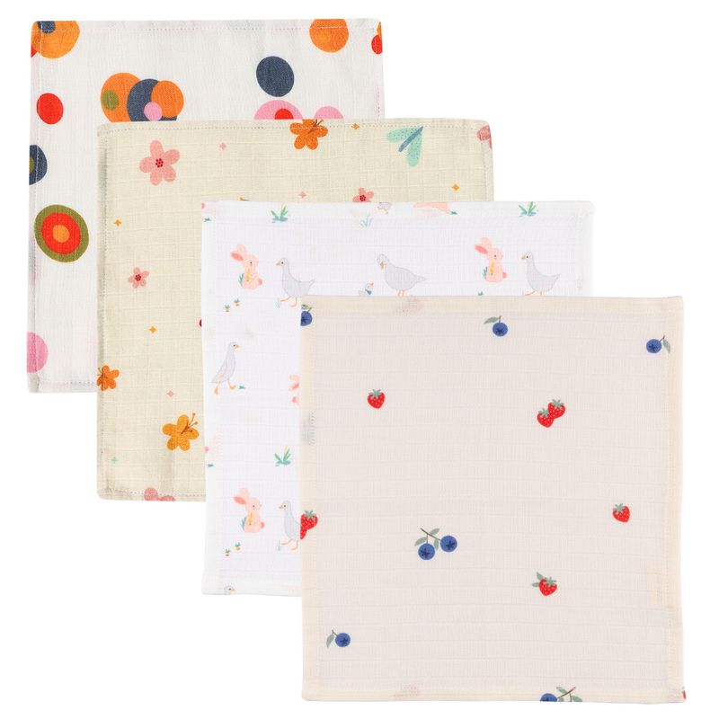 Organic Muslin Face Napkin-Pack of 4