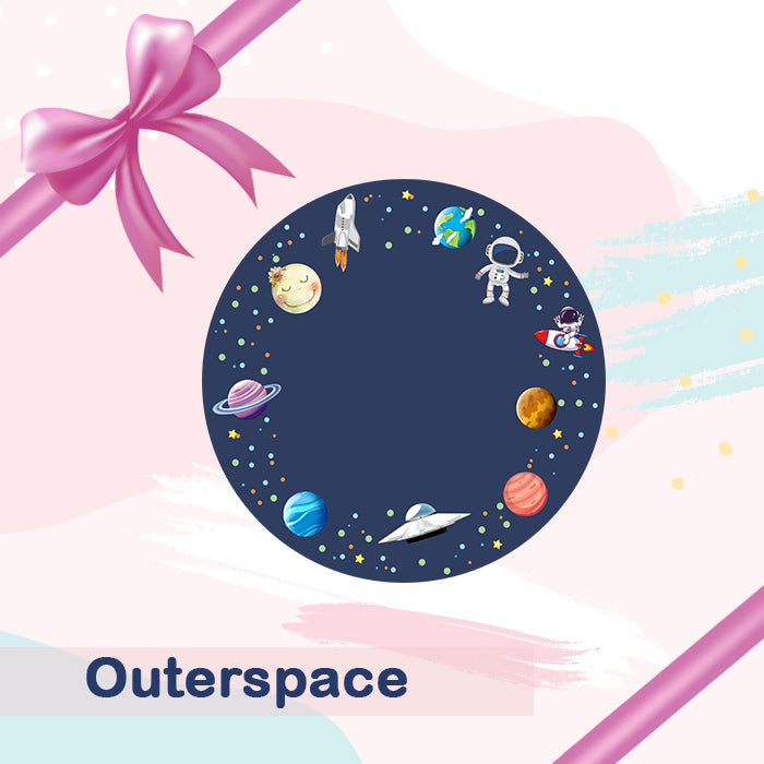 Personalised Gift Sticker - Outerspace - Set of 60