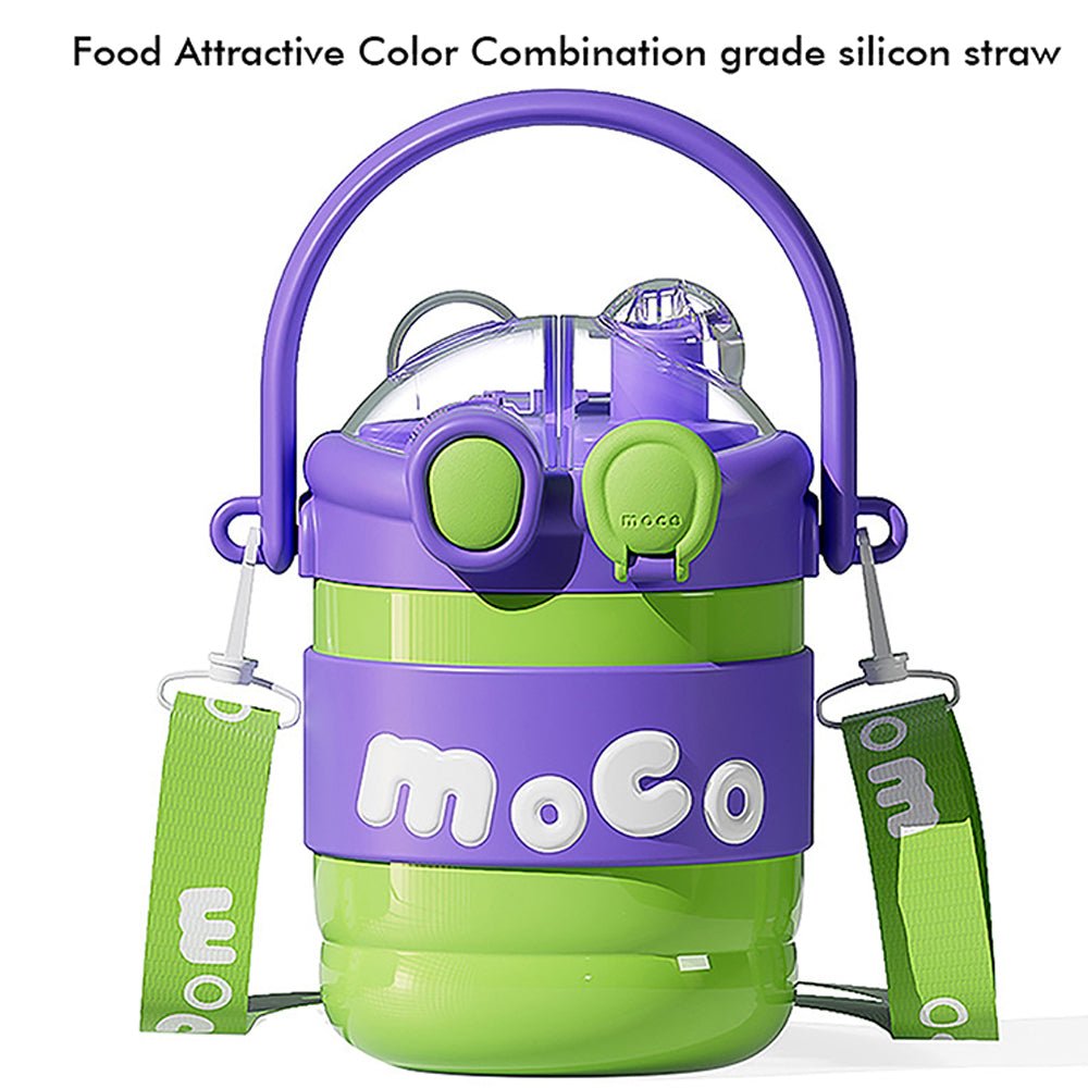 Green & Purple 2 way Lid Style Moco Kids Water, 600 ml - Little Surprise BoxGreen & Purple 2 way Lid Style Moco Kids Water, 600 ml
