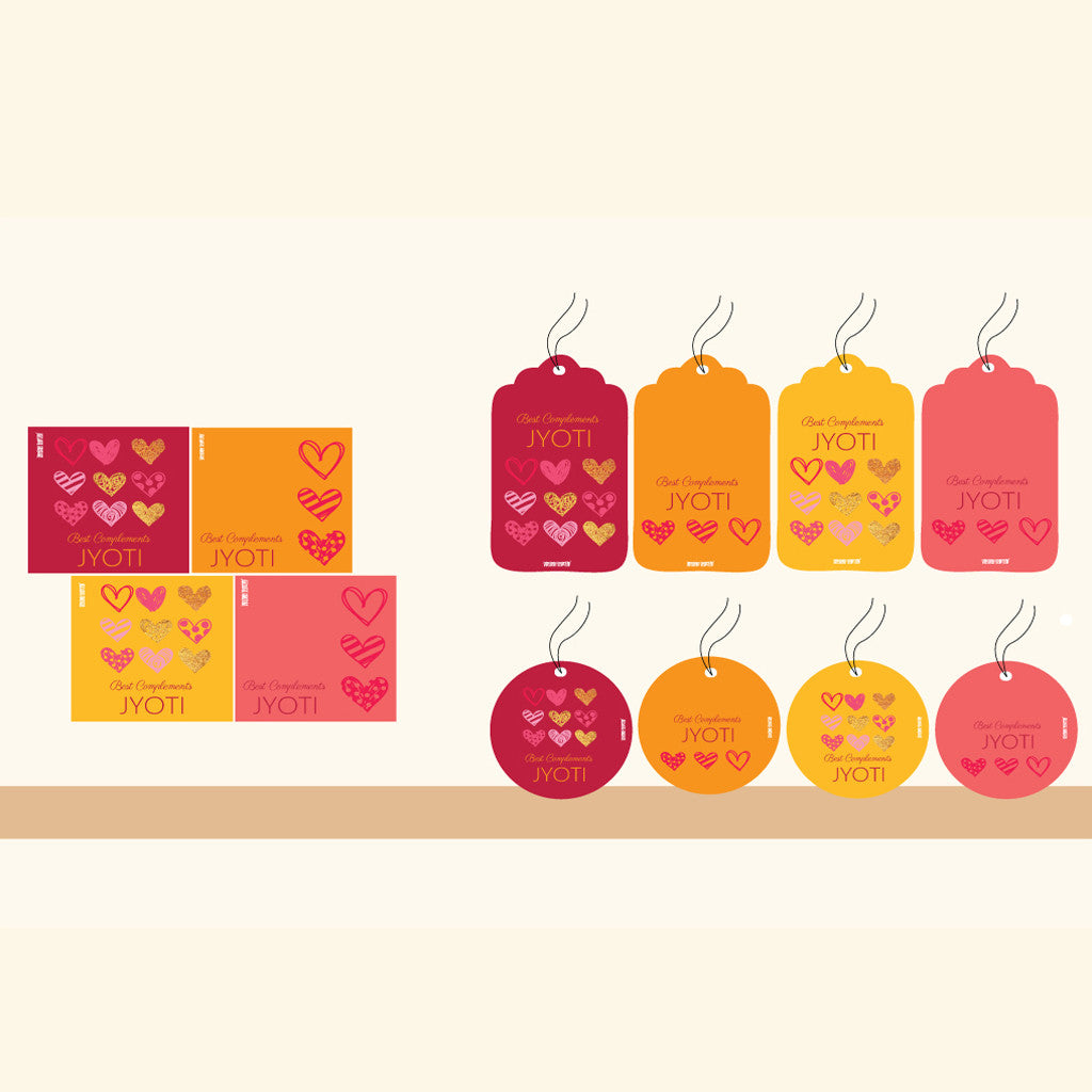 Personalised Gift Tag Set - Set of 80