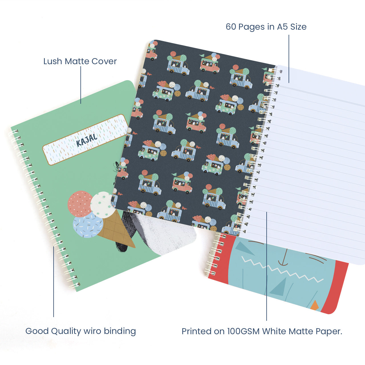 Personalised Spiral Notebook