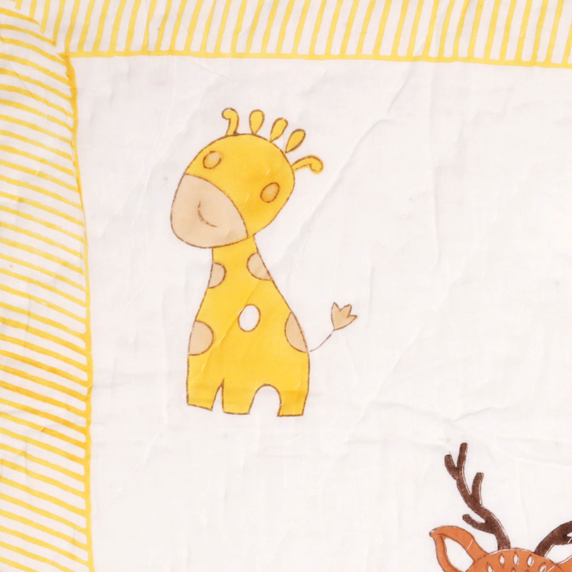 Kicks & Crawl - Friendly Animals Quilted Thick Blanket