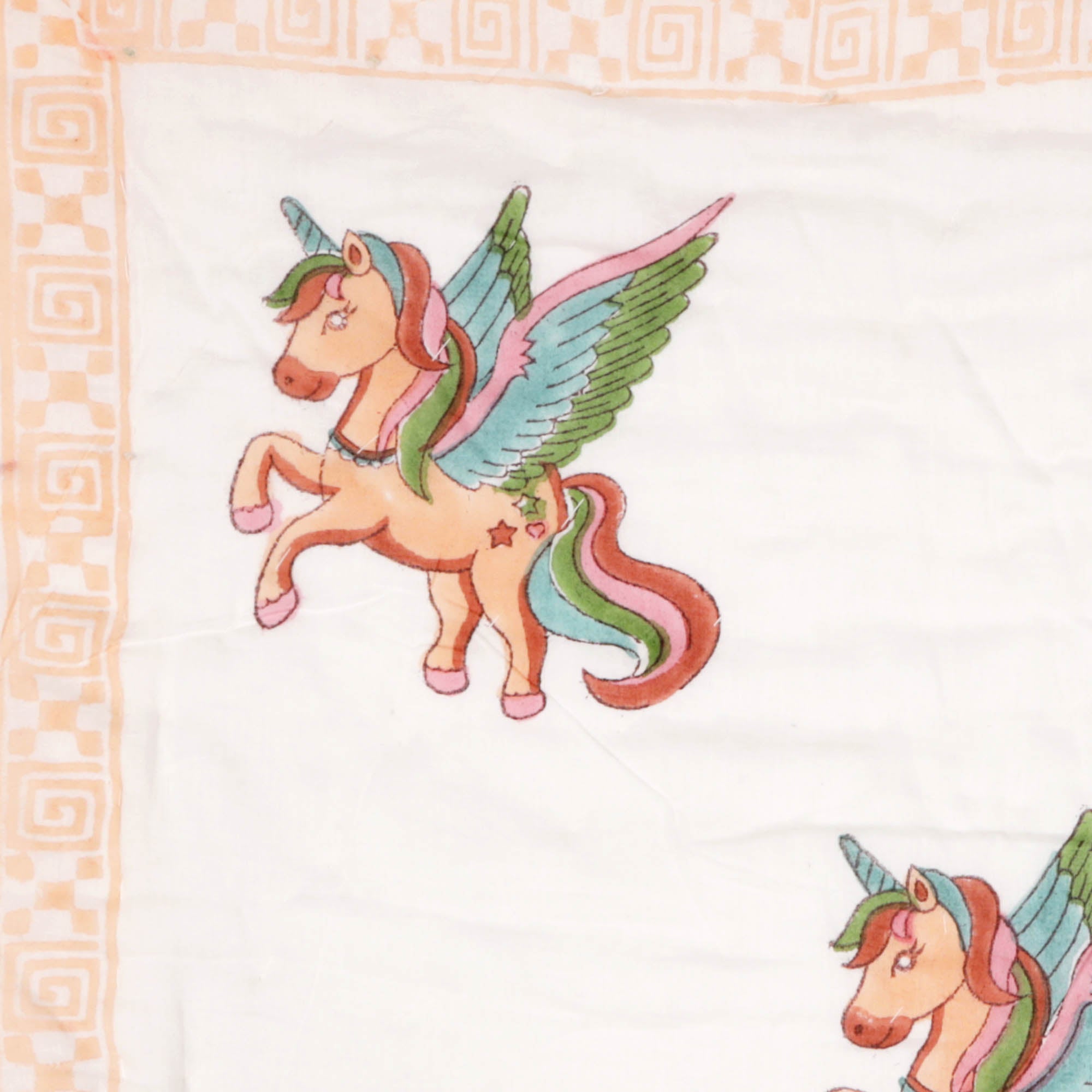 Kicks and Crawl - Flying Unicorn Quilted Thick Blanket