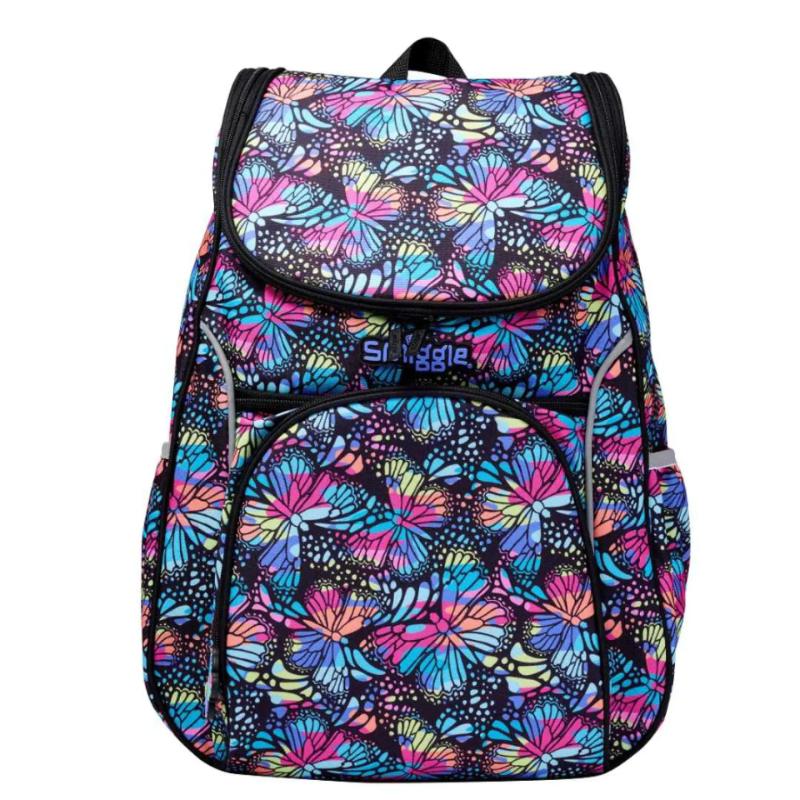 Smiggle Vivid Access Reflect Backpack Black Mix