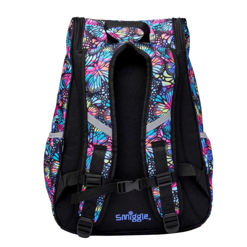 Smiggle Vivid Access Reflect Backpack Black Mix