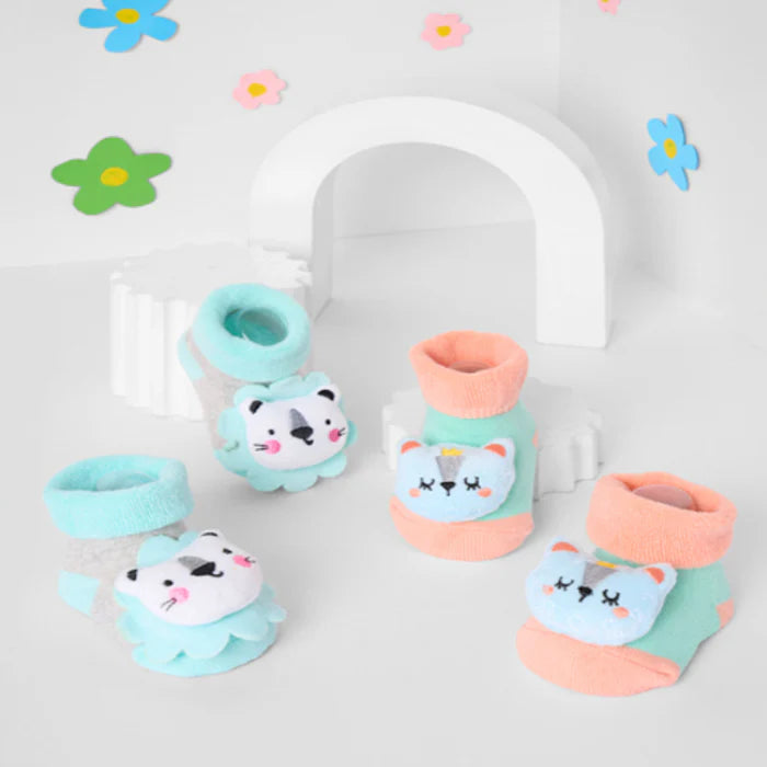 3D Socks - Pack of 2 ( 0-9 Months)