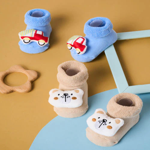 3D Socks - Pack of 2 ( 0-9 Months)