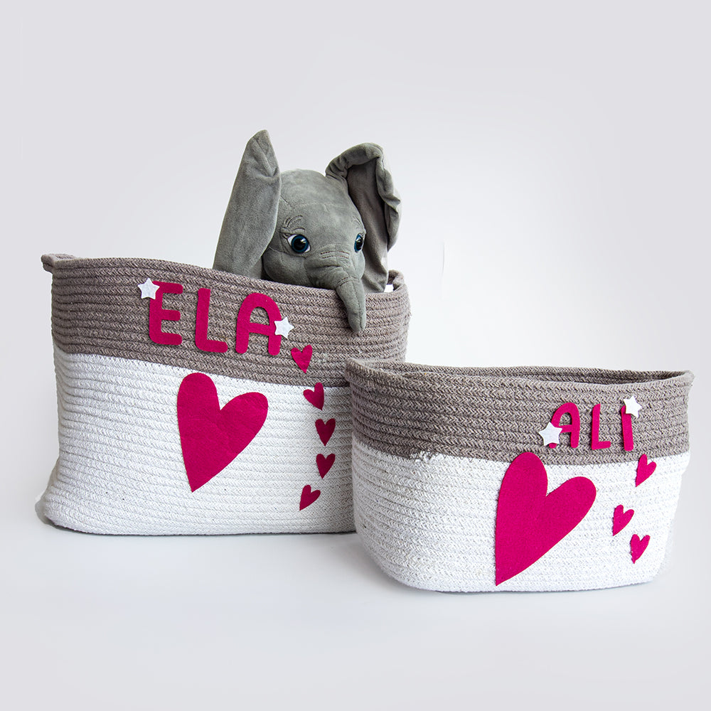 Cotton Rope Basket - Set Of 2