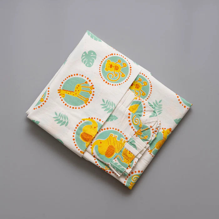 Gudgoodie Flat Crib Bedsheet - 100% Cotton Percale