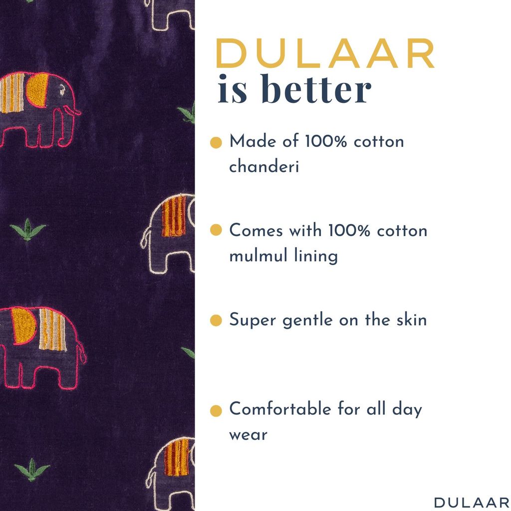 Chanderi Salwar Kurta Set | Embroidered