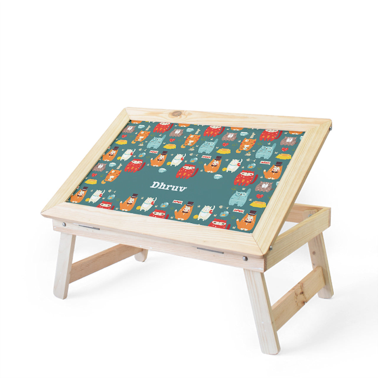 Personalised Foldable Desk - Kitty Cat