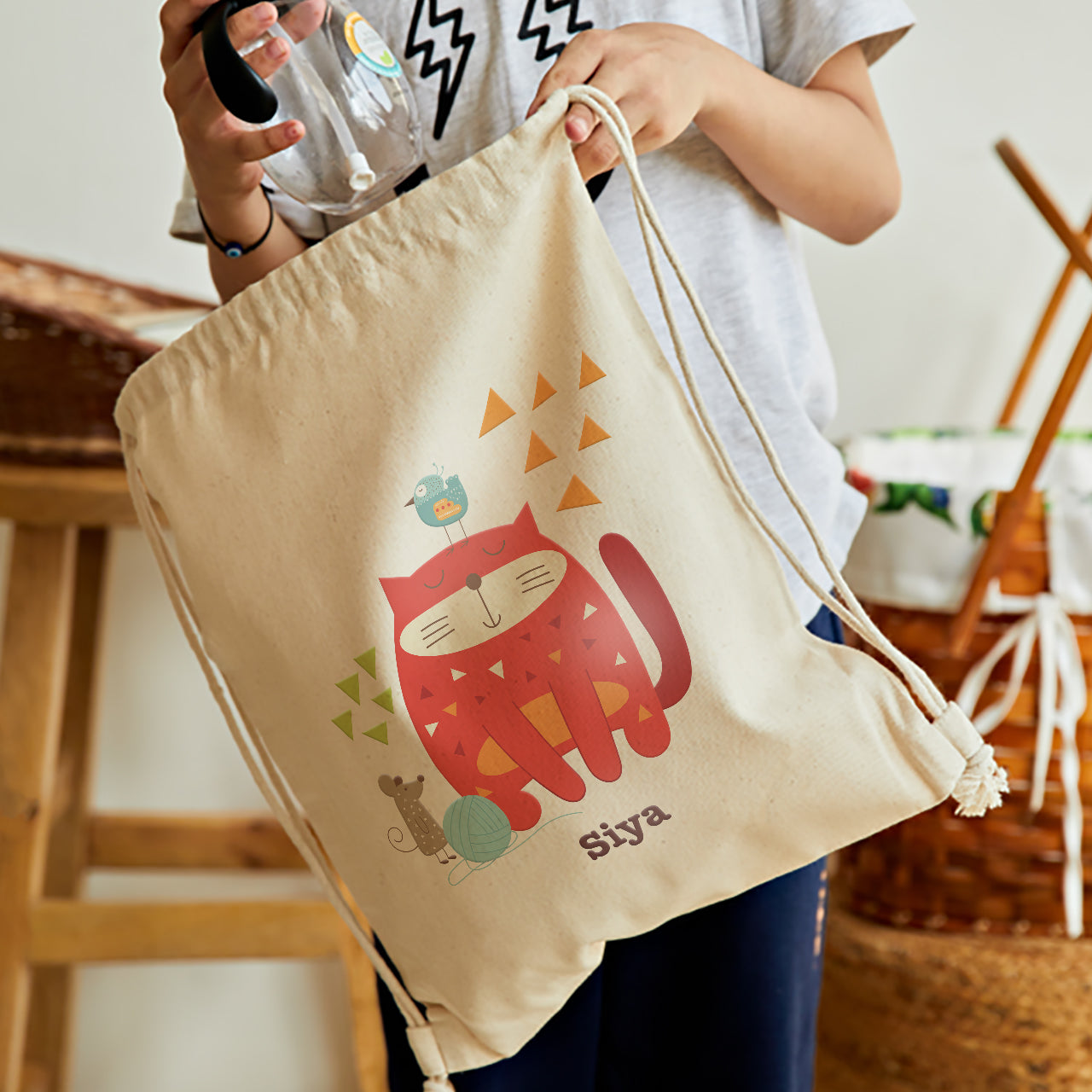 Personalised Drawstring Bag