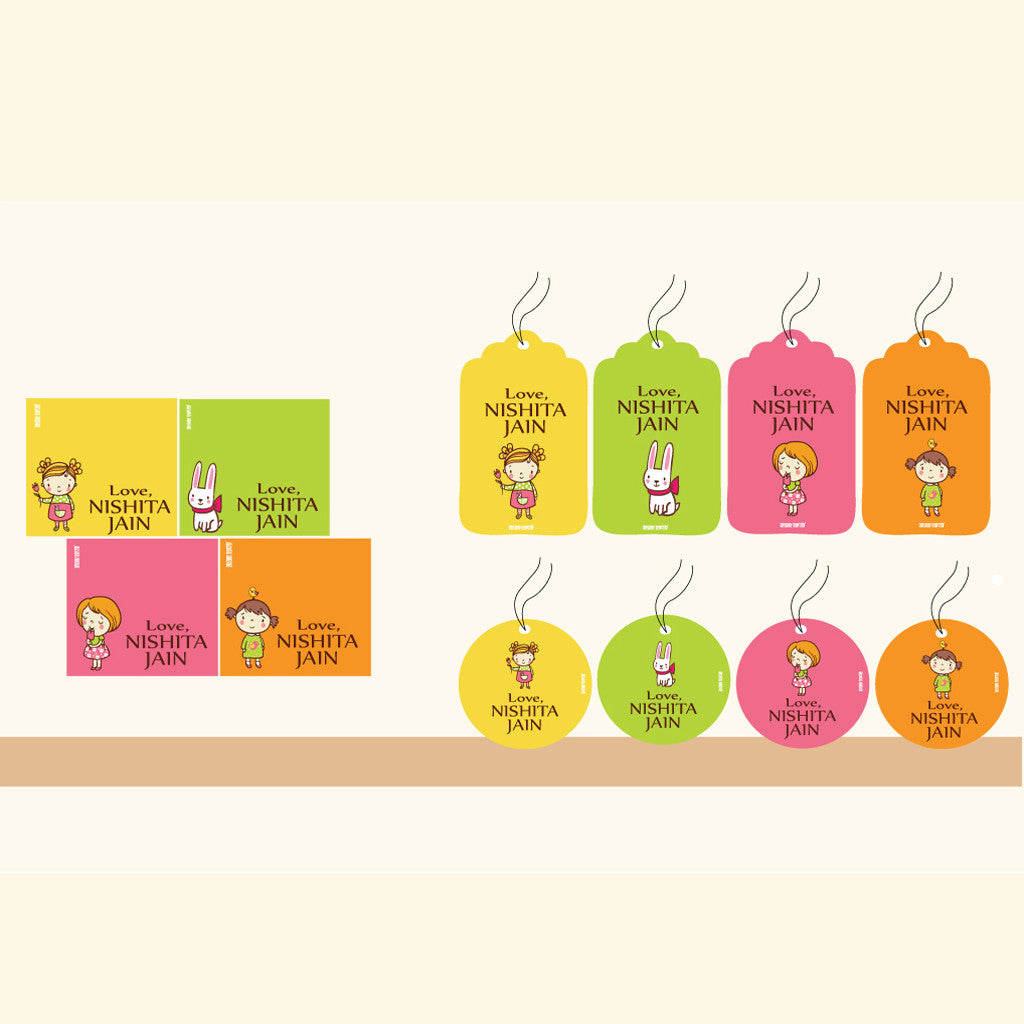 Personalised Gift Tag Set - Set of 80