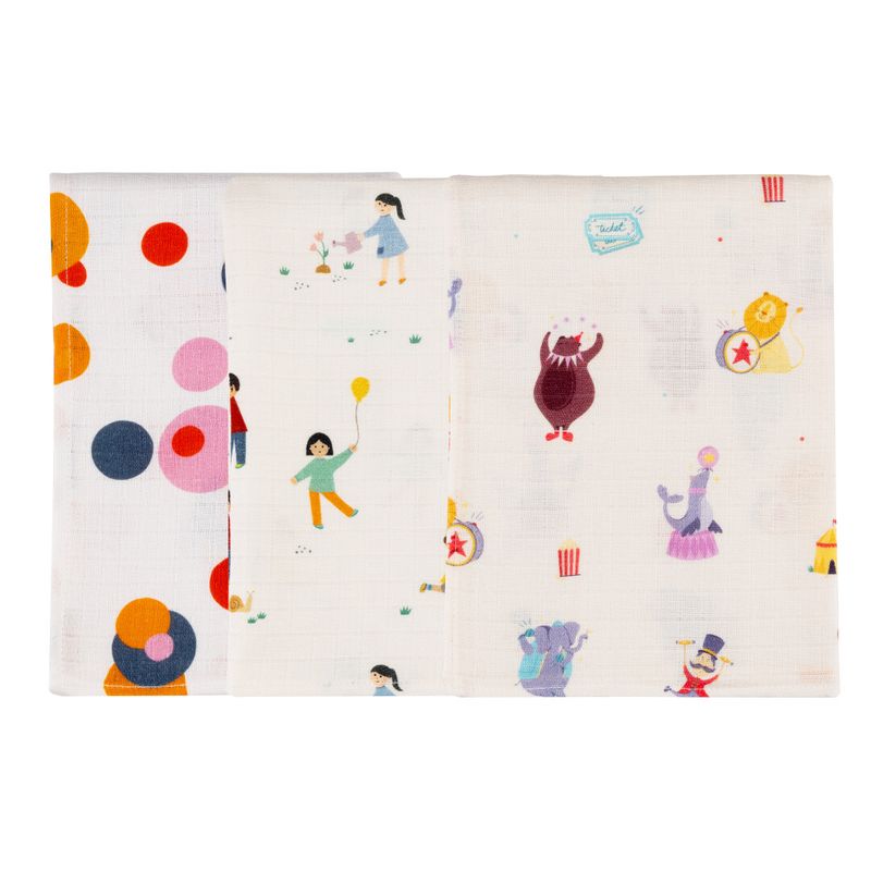 Organic Muslin Burp Cloth-Pack of 3