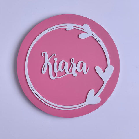 Name Plaques - Love Wreath