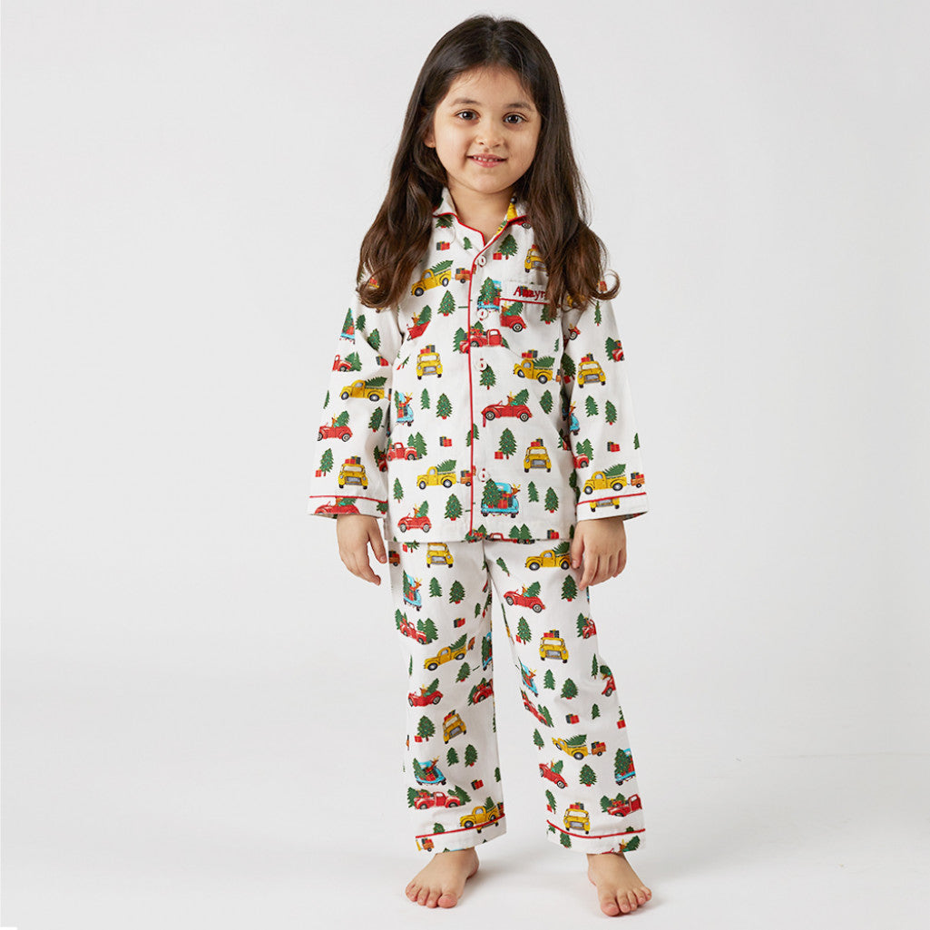 Christmas Trucks Pajama Set