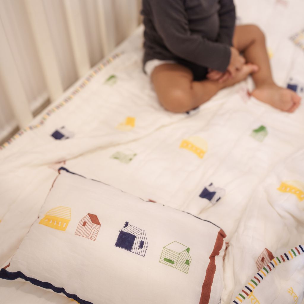 Mulmul Bedding Set | Hand-Block Printed